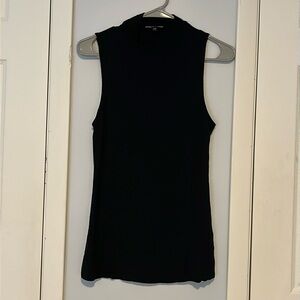 Black, Turtle Neck Top